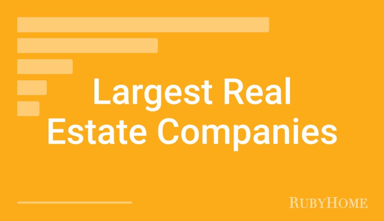 Which real estate company is the largest