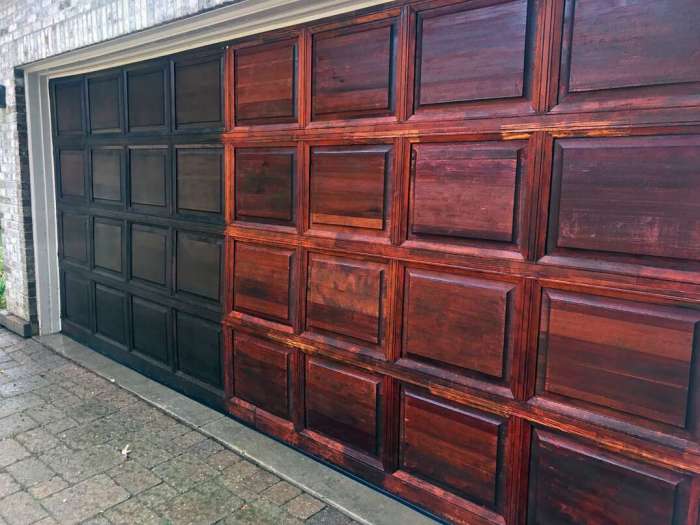 How to paint a garage door