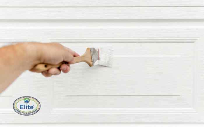 How to paint a garage door