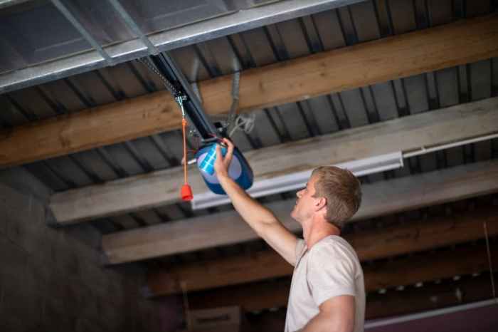 How do you reset a garage door opener